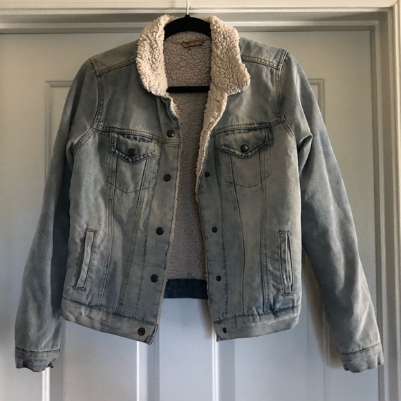 Jackets & Blazers - Denim Sherpa jacket